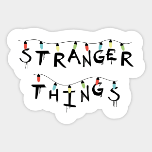 Stranger Things Lights Sticker